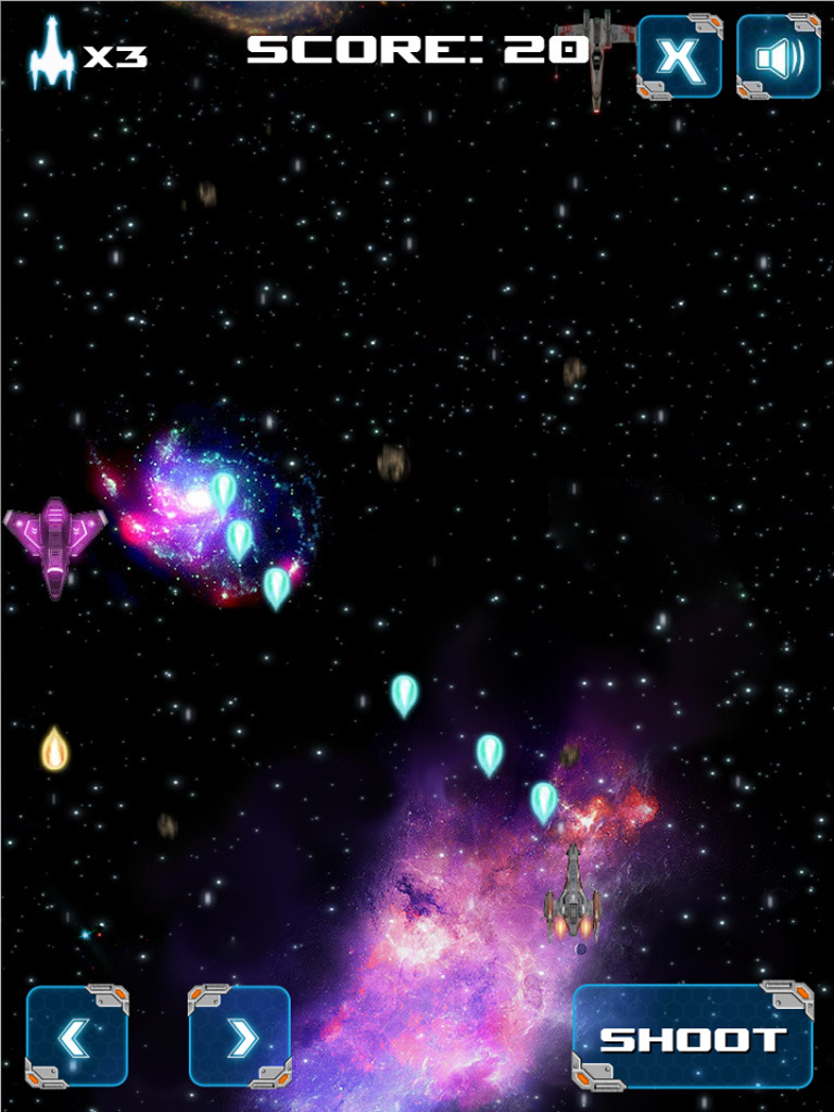 银河战争 - HTML5太空射击小游戏 打飞机小游戏源码1793