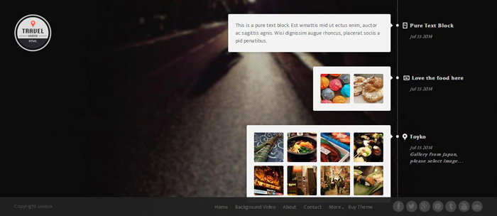 很棒的个人网站摄影图片网站 全屏响应Ajax HTML模板1842