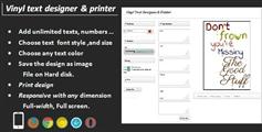 Vinyl Text Designer & Printer