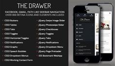 Drawer Mobile Retina | HTML5和CSS3手机网站主题模板