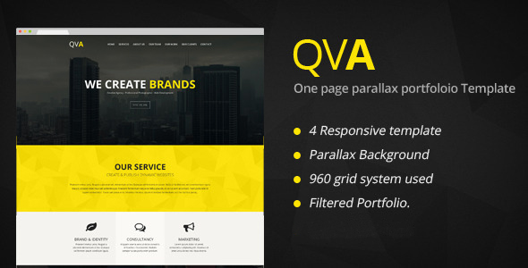 QVA  html5响应式Bootstrap页面模板1010