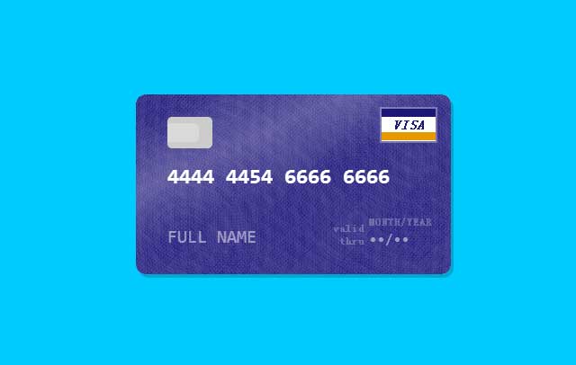 jQuery信用卡验证插件Card1259