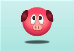 CSS3浮动的小猪动画