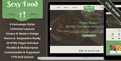 Sexy Food - 餐厅食品行业HTML网站模板