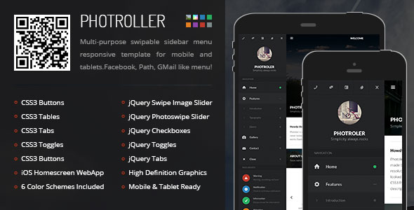 Photroller - 手机网站微信网站模板html1472