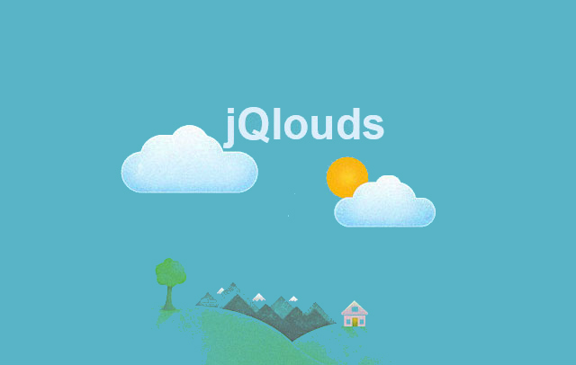 jQlouds创建飘动的云朵插件1400