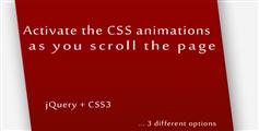 CSS3滚动页面文字动画特效