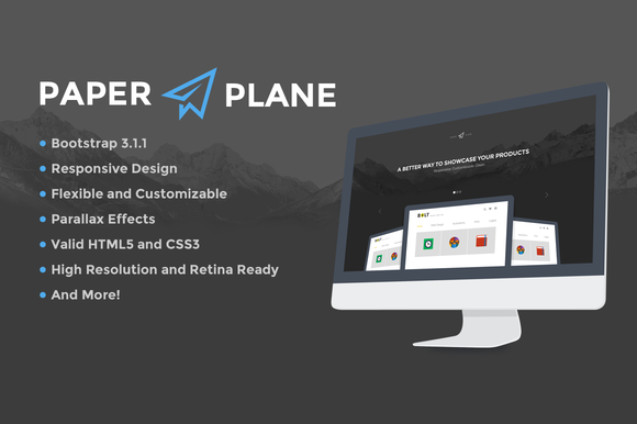 Paper Plane - 响应企业或工作室HTML5模板1648