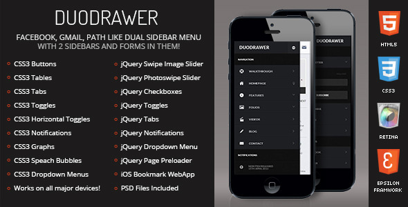 DuoDrawer- 微信网站手机wap网站模板1577