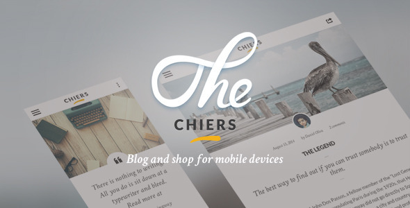 Chiers - 手机网站模板 html5响应手机模板 商店博客手机网站 2612