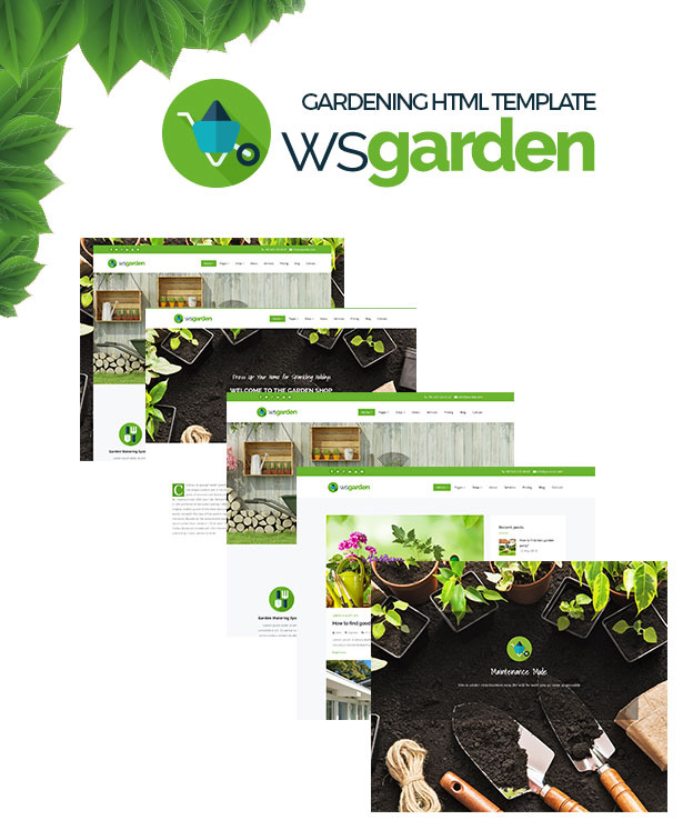 WS Garden - 绿色大气园艺HTML网站模板 响应Bootstrap园艺网站2629