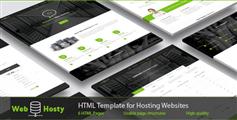 WebHosty - 绿色的主机托管HTML模板响应式设计