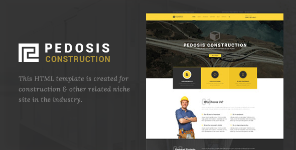 Pedosis - 建筑施工行业网站HTML响应式模板2307