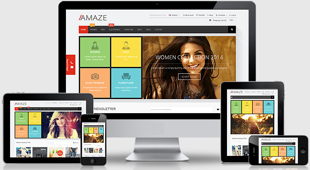 Amaze - 响应电商商城网站HTML5模板 10套布局风格2518