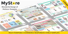 5套响应式大型在线商城HTML5模板_各行业电商模板HTML框架 - MyStore