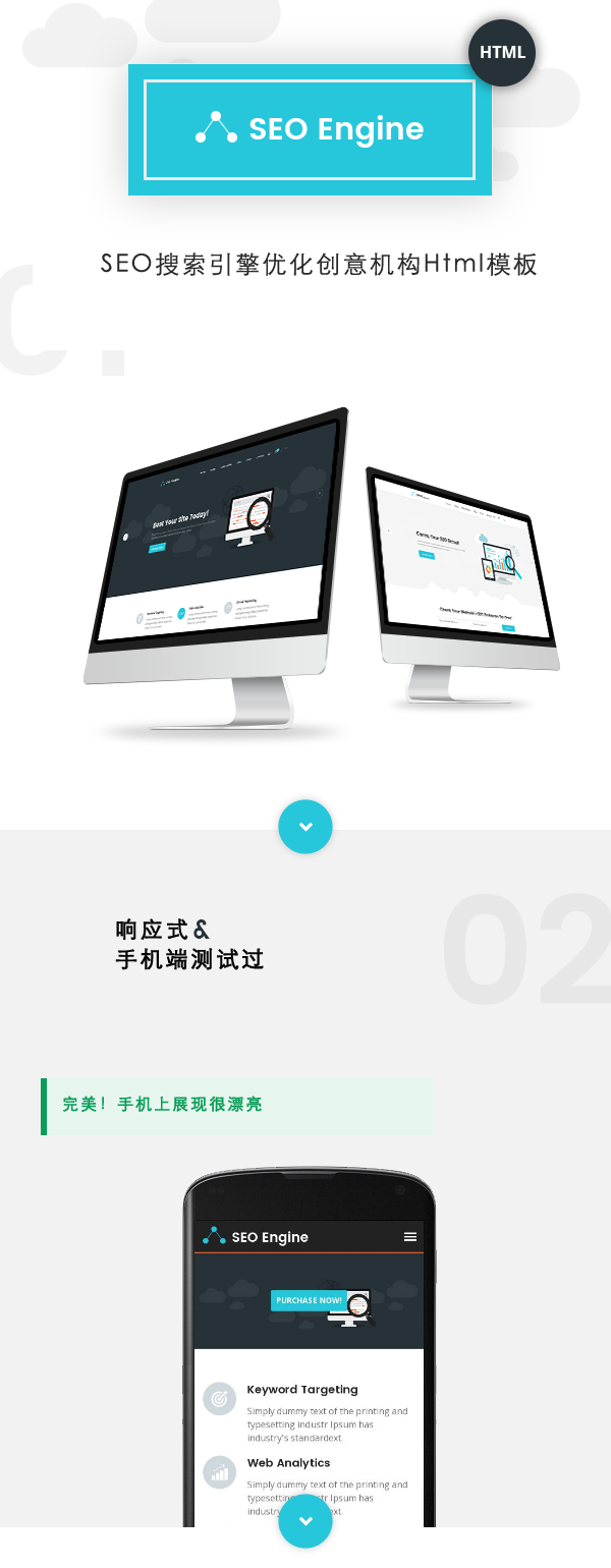 SEO服务网络推广公司官网HTML模板|SEOEngine4335