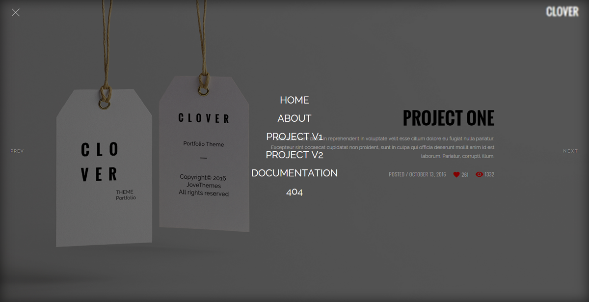 flexbox技术炫酷HTML5设计师个人主页模板响应式Css3模板 - Clover4452