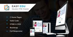 响应式在线教育HTML模板Bootstrap教育机构学校网站HTML5框架 - Easy-Edu