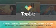 大气宽屏响应公司网站HTML5模板 - TopBiz