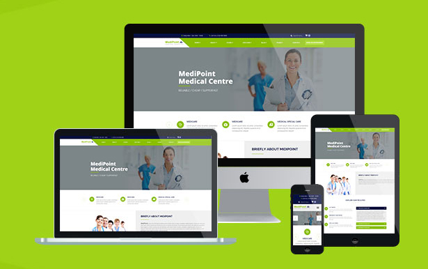 响应HTML5医疗模板 Bootstrap专科医院网站模板  - MediPoint3212