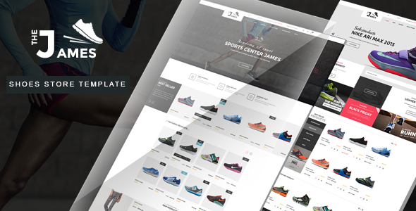响应Bootstrap鞋子商城模板源码_web运动鞋在线商城html模板 - James3430