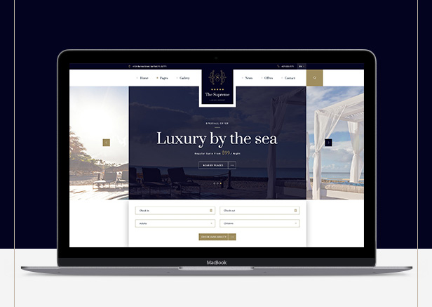 豪华酒店HTML5和CSS3模板_Bootstrap酒店预订公寓出租网站模板 - Supreme3479