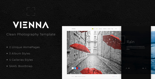 Bootstrap摄影作品展示模板_html图片类网站模板 - Vienna3758
