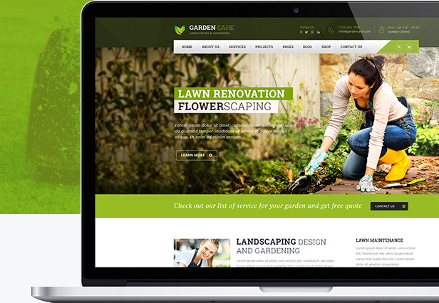 Bootstrap园艺和园林绿化HTML模板_html5响应苗木花卉电商模板 - Garden Care3855