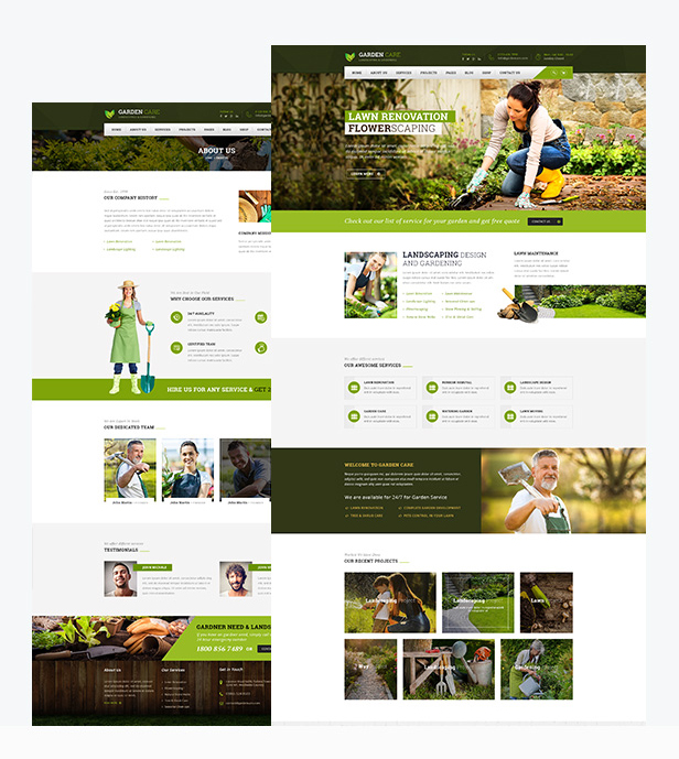 Bootstrap园艺和园林绿化HTML模板_html5响应苗木花卉电商模板 - Garden Care3856