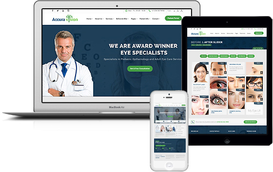 HTML5眼科医疗模板,眼科医院网站模板,Bootstrap眼科官网html模板- EyeCare3788