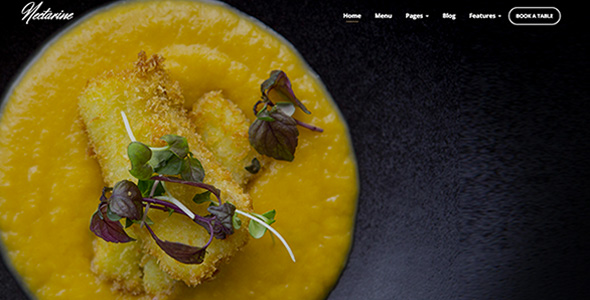 响应式餐饮行业HTML网站模板_Boostrap3餐厅UI设计 - Nectarine3950