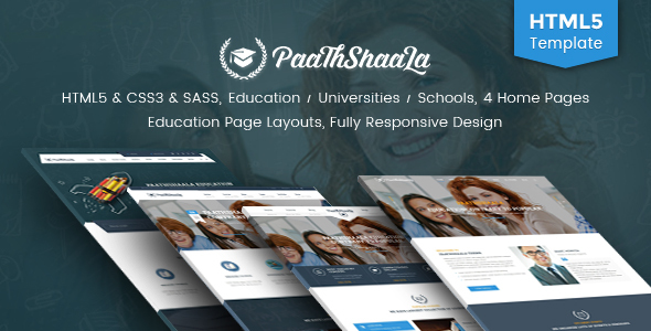 Bootstrap漂亮的教育网站HTML5模板框架_培训机构大学网站HTML模板 - Paathshaala4727