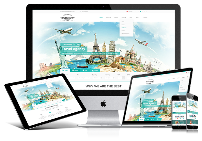 绿色精品旅游网站HTML5模板_响应式旅游门户网站模板兼容手机端4908