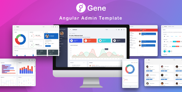 Gene|响应式Angular5后台管理模板HTML界面5493