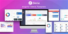Gene|响应式Angular5后台管理模板HTML界面