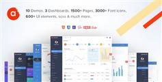 2018最新管理后台Bootstrap4前端模板|AdminBite