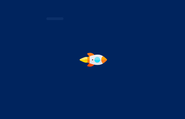 CSS3 SVG火箭横线元素动画特效6094