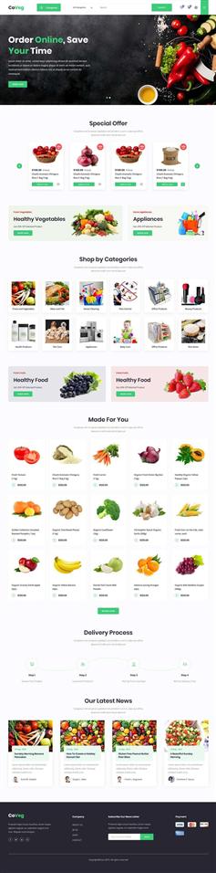 漂亮的html生活食品电商网站前端模板