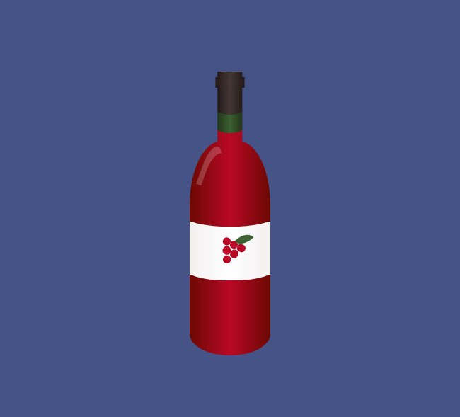 纯CSS3绘制卡通红酒瓶特效6958