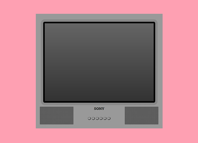 复古的旧电视机CSS3特效6986