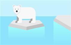 纯CSS3冰川北极熊动画特效