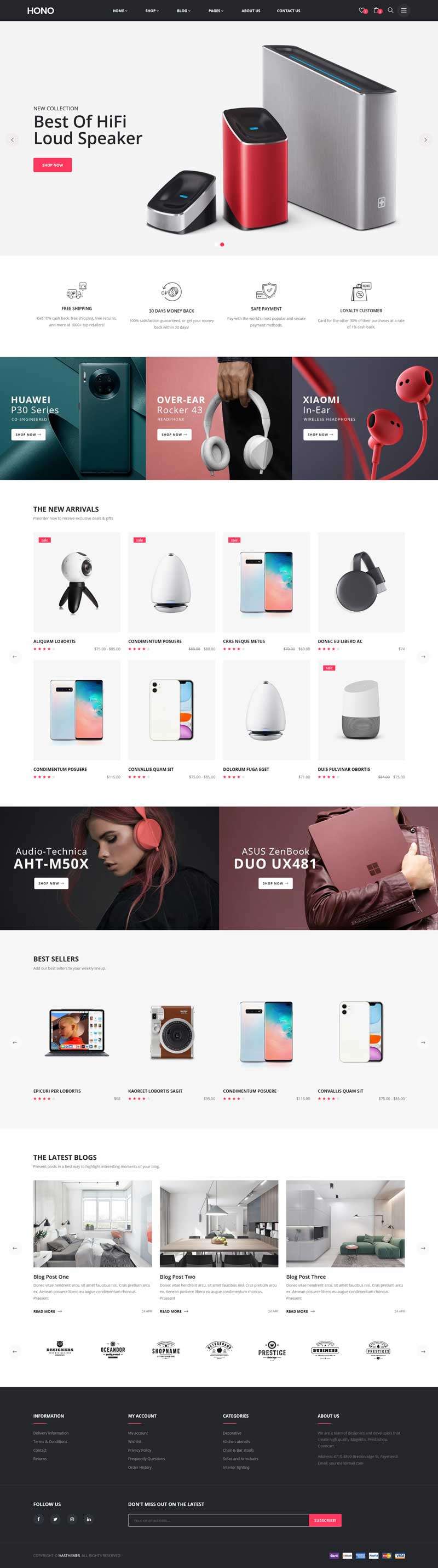 響應設計綜合商品購物網站HTML模板7205