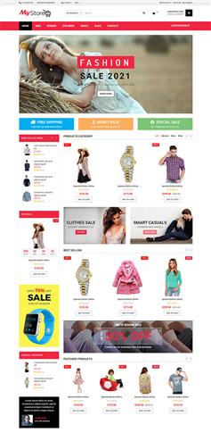 女性服装购物商城网站模板