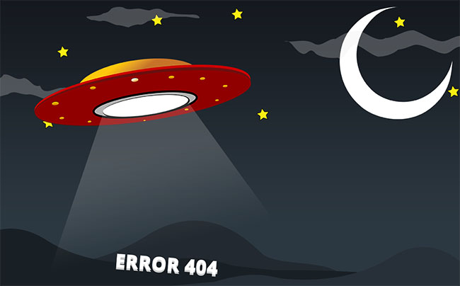 UFO适合404页面的jQuery特效7870