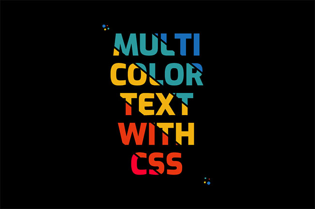CSS3实现漂亮的彩色文本特效7881