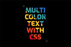 CSS3实现漂亮的彩色文本特效