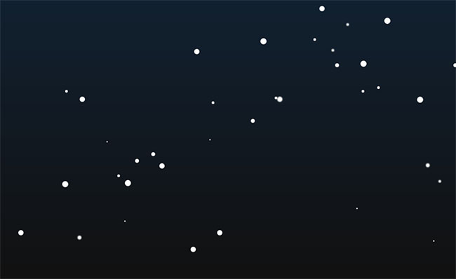 CSS3雪花粒子下雪动画特效7316