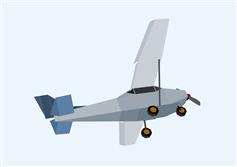 純CSS3卡通模型飛機飛行動畫