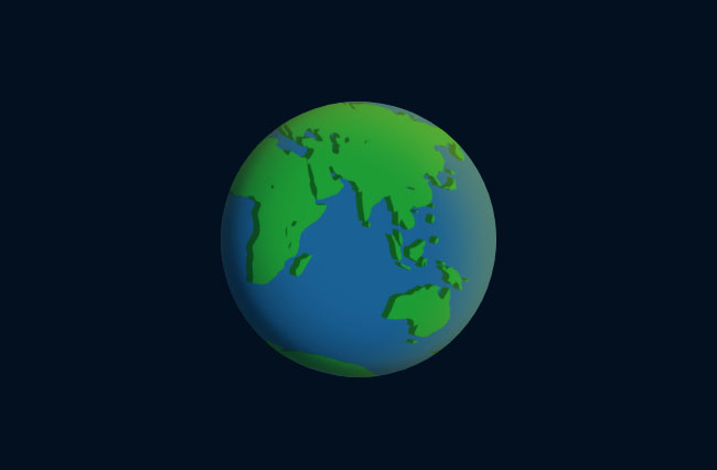 纯CSS3世界地球日动画特效7510