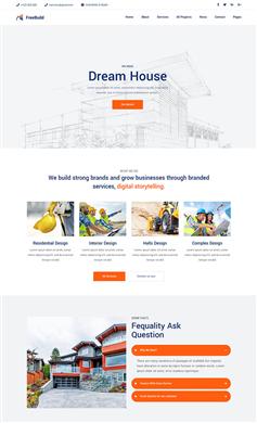 建筑公司翻新改建承包商网站模板